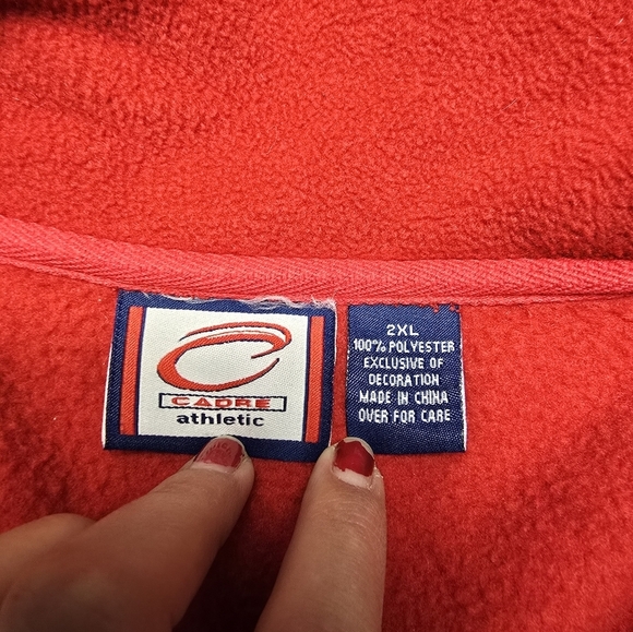 Cadre athletic ohio state buckeyes red quarter zip sweater mens size 2XL - Picture 6 of 10